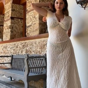 Long summer dress with beautiful pattern